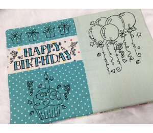 Stickdatei - ITH Geburtstags Mug Rug